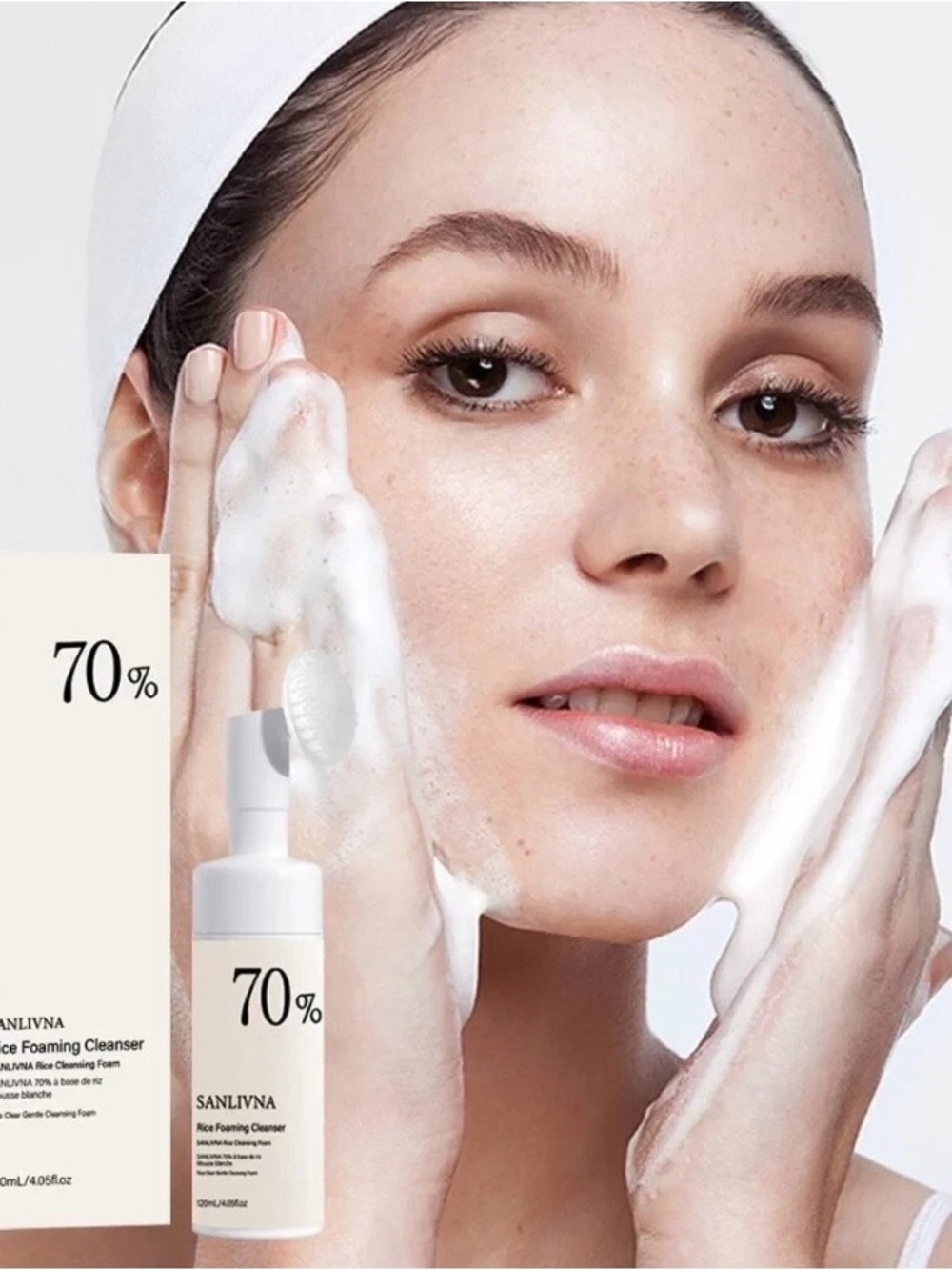 Sanlivna 70% Rice Foaming Cleanser 4.5 oz